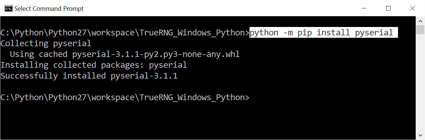 Python Serial Library Install
