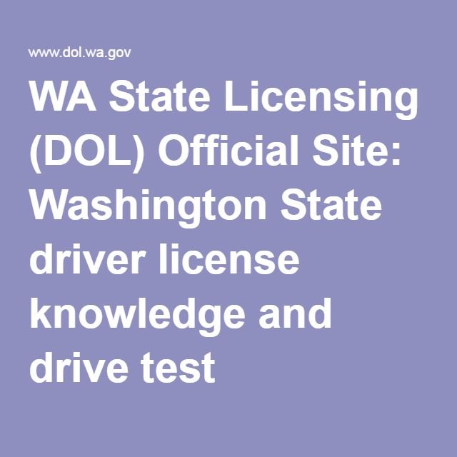 Washington state drivers practice test